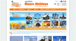 Desktop Screenshot of hamroholidays.com