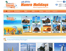 Tablet Screenshot of hamroholidays.com